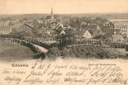 AK / Ansichtskarte Schleswig_Holstein Blick auf Friedrichsberg Schleswig_Holstein