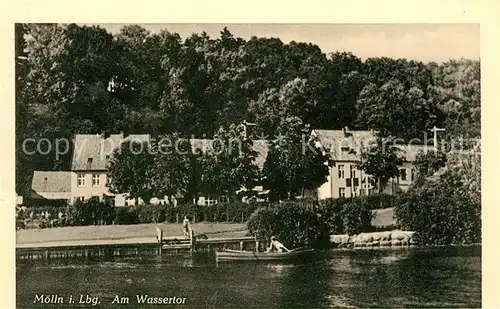 AK / Ansichtskarte Moelln_Lauenburg Am Wassertor Moelln_Lauenburg