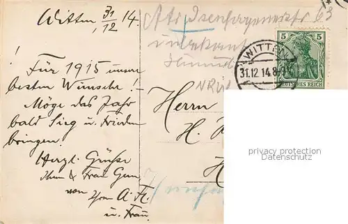 AK / Ansichtskarte Witten_Ruhr Maennerportrait Witten Ruhr