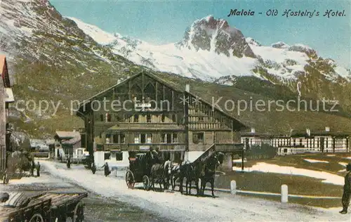 AK / Ansichtskarte Maloya_Maloja Old Hostelrys Hotel Maloya Maloja