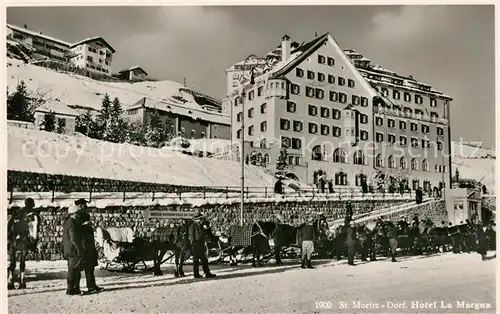AK / Ansichtskarte St_Moritz_Dorf_GR Hotel La Margna St_Moritz_Dorf_GR