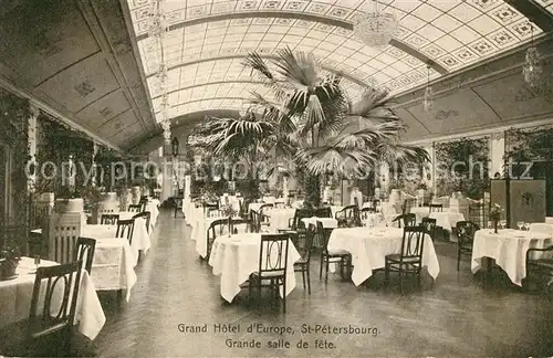 AK / Ansichtskarte Petersbourg_St_Petersburg_St Grand Hotel d Europe Grande salle de fete Petersbourg_St