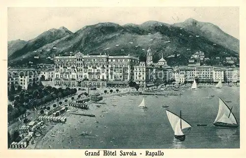 AK / Ansichtskarte Rapallo Grand Hotel Savoia Rapallo