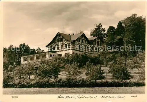 AK / Ansichtskarte Reinhardtsdorf_Bad_Schandau Wolfsberg Hotel Reinhardtsdorf_Bad