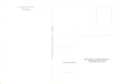 AK / Ansichtskarte Westerland_Sylt Atlantic Hotel Westerland_Sylt