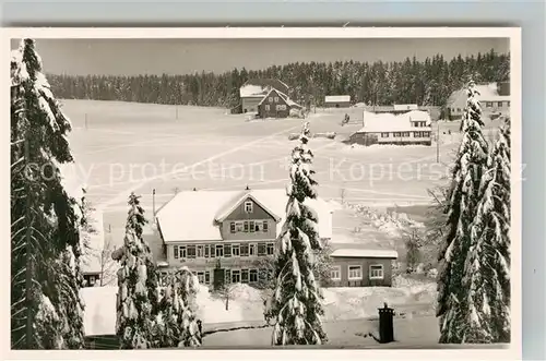 AK / Ansichtskarte Kniebis_Freudenstadt Gasthof Pension Ochsen Winter Kniebis_Freudenstadt