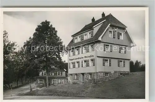 AK / Ansichtskarte Kniebis_Freudenstadt Vegetar Landheim Kniebis_Freudenstadt