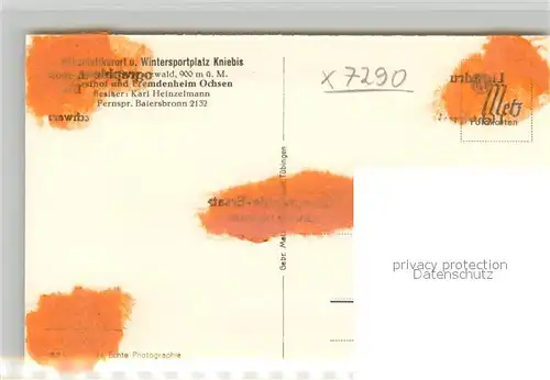 AK / Ansichtskarte Kniebis_Freudenstadt Gasthof Fremdenheim Ochsen Winter Kniebis_Freudenstadt