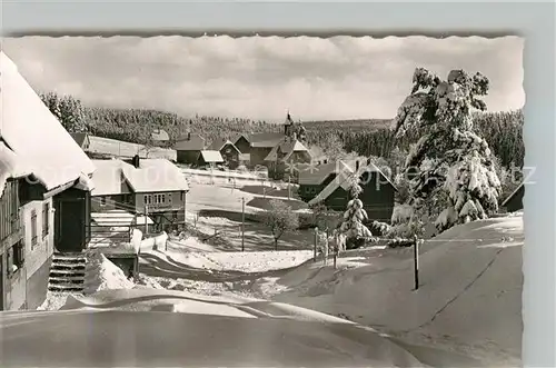 AK / Ansichtskarte Kniebis_Freudenstadt Gasthof Pension Ochsen Winter Kniebis_Freudenstadt