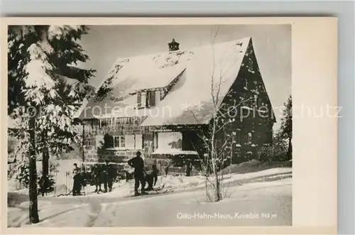 AK / Ansichtskarte Kniebis_Freudenstadt Otto Hahn Haus Winter Kniebis_Freudenstadt