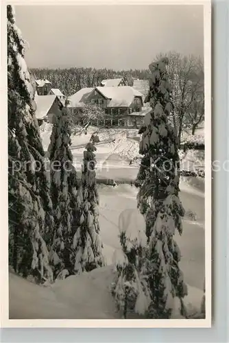 AK / Ansichtskarte Kniebis_Freudenstadt Gasthof Fremdenheim Ochsen Winter Kniebis_Freudenstadt