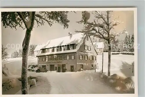 AK / Ansichtskarte Kniebis_Freudenstadt Gasthof Pension zum Waldhorn Kniebis_Freudenstadt