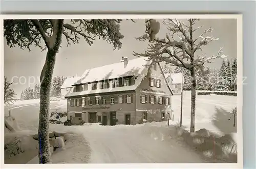 AK / Ansichtskarte Kniebis_Freudenstadt Gasthaus Pension zum Waldhorn Kniebis_Freudenstadt