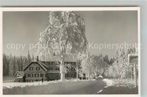AK / Ansichtskarte Oppenau Hoehenhotel Zuflucht Winter Oppenau