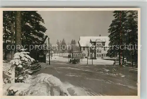 AK / Ansichtskarte Oppenau Wintersportplatz Zuflucht Oppenau