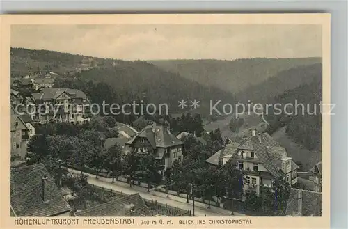 AK / Ansichtskarte Freudenstadt Blick ins Christophstal Freudenstadt