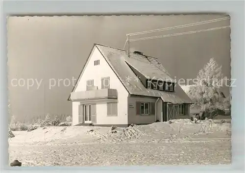 AK / Ansichtskarte Kniebis_Freudenstadt Haus Decker Winter Kniebis_Freudenstadt