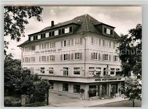 AK / Ansichtskarte Freudenstadt Hotel Wuerttemberger Hof Freudenstadt