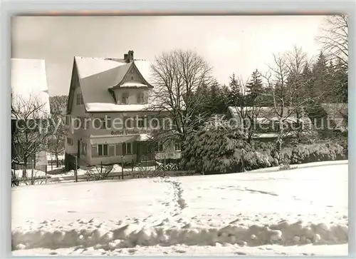 AK / Ansichtskarte Steinwald Gasthof Pension zum Steinwald Winter Steinwald