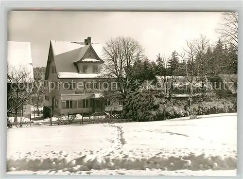 AK / Ansichtskarte Steinwald Gasthof Pension zum Steinwald Winter Steinwald