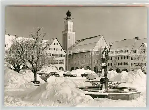 AK / Ansichtskarte Freudenstadt Marktplatz Rathaus Neptunbrunnen Freudenstadt