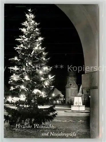 AK / Ansichtskarte Freudenstadt Weihnachtsbaum am Markt Freudenstadt