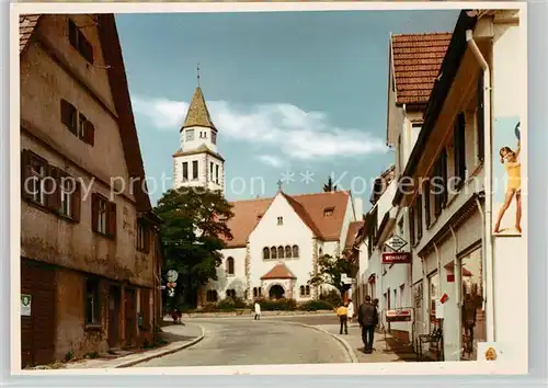 AK / Ansichtskarte Pfalzgrafenweiler Ortsmotiv mit Kirche Pfalzgrafenweiler