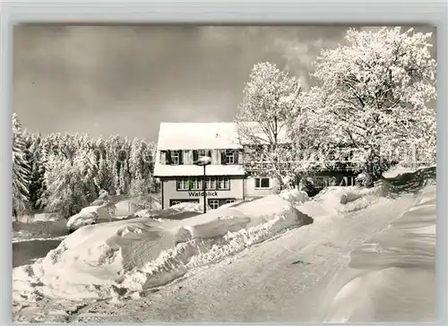 AK / Ansichtskarte Kniebis_Freudenstadt Pension Waldblick Kniebis_Freudenstadt