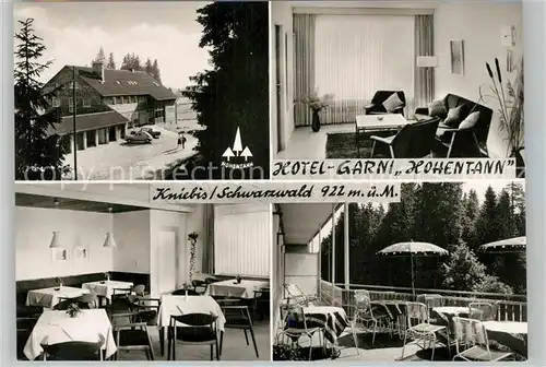 AK / Ansichtskarte Kniebis_Freudenstadt Hotel Garnie Hohentann Schwarzwald Bromsilber Kniebis_Freudenstadt