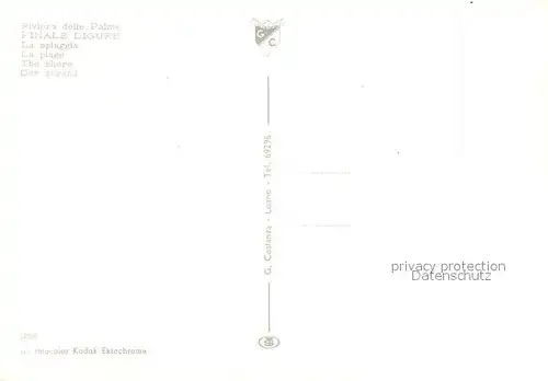 AK / Ansichtskarte Finale_Ligure Strand Finale_Ligure