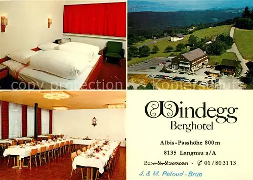 AK / Ansichtskarte Langnau_Albis Berghotel Windegg Langnau Albis