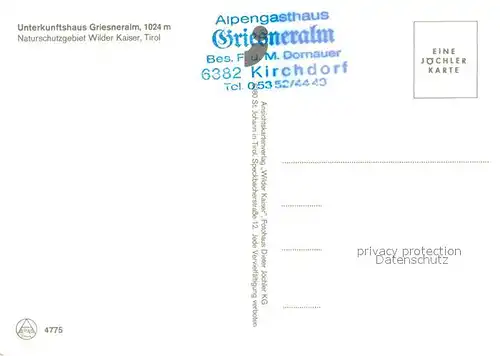 AK / Ansichtskarte Kirchdorf_Tirol Gasthof Griesner Alm Kirchdorf Tirol
