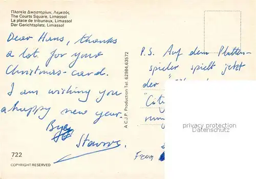 AK / Ansichtskarte Limassol Courts Square Limassol