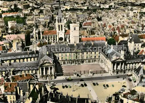 AK / Ansichtskarte Dijon_Cote_d_Or Fliegeraufnahme Place de la Leberation Hotel de Ville Eglise Notre Dame Dijon_Cote_d_Or