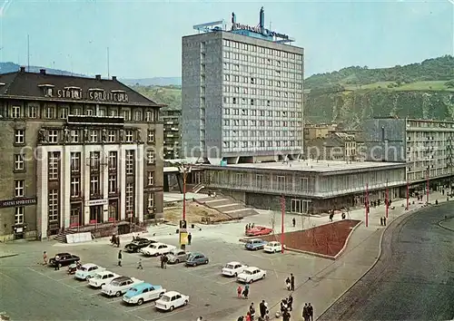 AK / Ansichtskarte uesti_nad_Labem Budova Statni sporitelny Interhotel Bohemia uesti_nad_Labem