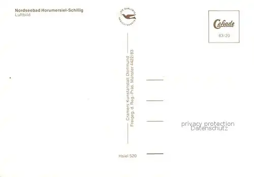 AK / Ansichtskarte Schillig Fliegeraufnahme Schillig