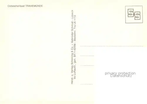 AK / Ansichtskarte Travemuende_Ostseebad Fliegeraufnahme Dampfer Gedser Travemuende Travemuende_Ostseebad
