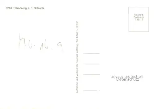 AK / Ansichtskarte Tittmoning_Salzach  Tittmoning Salzach