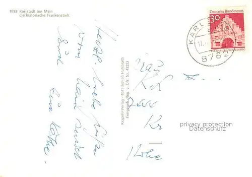 AK / Ansichtskarte Karlstadt_Main  Karlstadt_Main