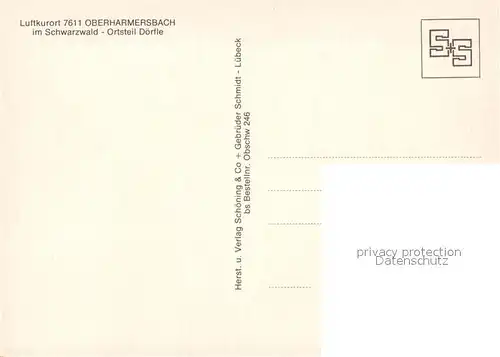 AK / Ansichtskarte Oberharmersbach Doerfle Oberharmersbach