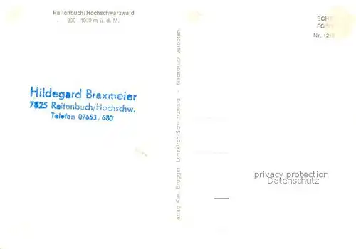 AK / Ansichtskarte Raitenbuch_Lenzkirch  Raitenbuch_Lenzkirch