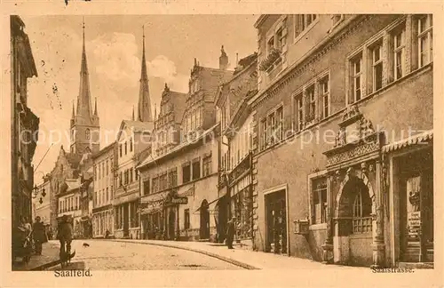 AK / Ansichtskarte Saalfeld_Saale Saatstrasse Saalfeld_Saale