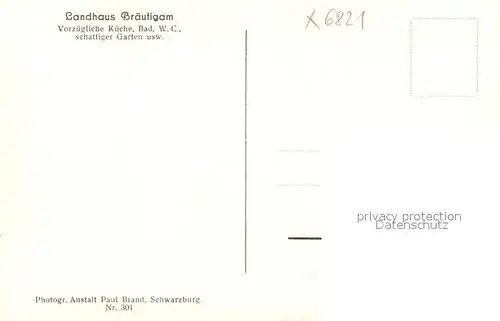 AK / Ansichtskarte Rohrbach_Saalfeld Landhaus Braeutigam Rohrbach Saalfeld