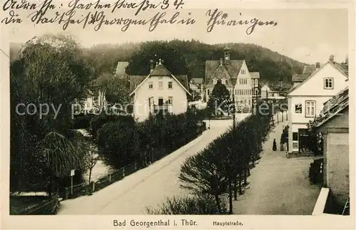 AK / Ansichtskarte Bad_Georgenthal_Gotha Hauptstrasse Bad_Georgenthal_Gotha