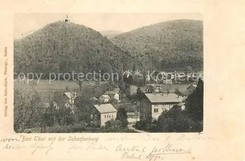 AK / Ansichtskarte Bad_Thal_Ruhla Scharfenburg Panorama Bad_Thal_Ruhla