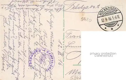 AK / Ansichtskarte Rolandseck Gasthof Rheingold Rolandseck