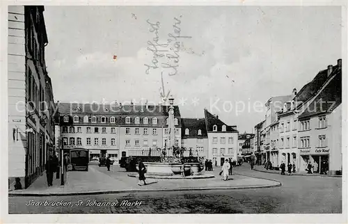 AK / Ansichtskarte Saarbruecken Sankt Johanner Markt Saarbruecken