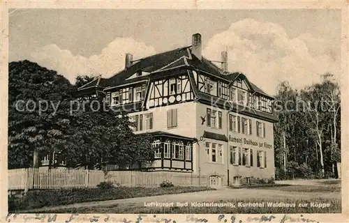 AK / Ansichtskarte Bad_Klosterlausnitz Kurhotel Waldhaus zur Koeppe Bad_Klosterlausnitz