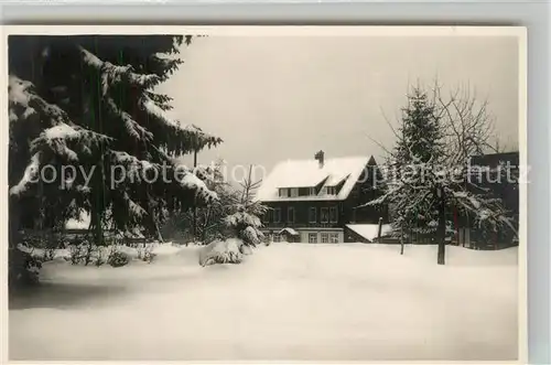 AK / Ansichtskarte Freudenstadt Gasthof Pension Auerhahn Winter Freudenstadt