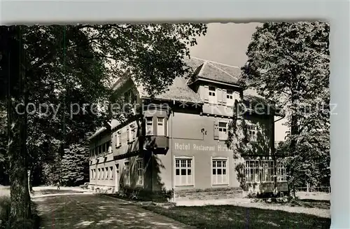 AK / Ansichtskarte Zwieselberg_Freudenstadt Hotel Hirsch Zwieselberg_Freudenstadt